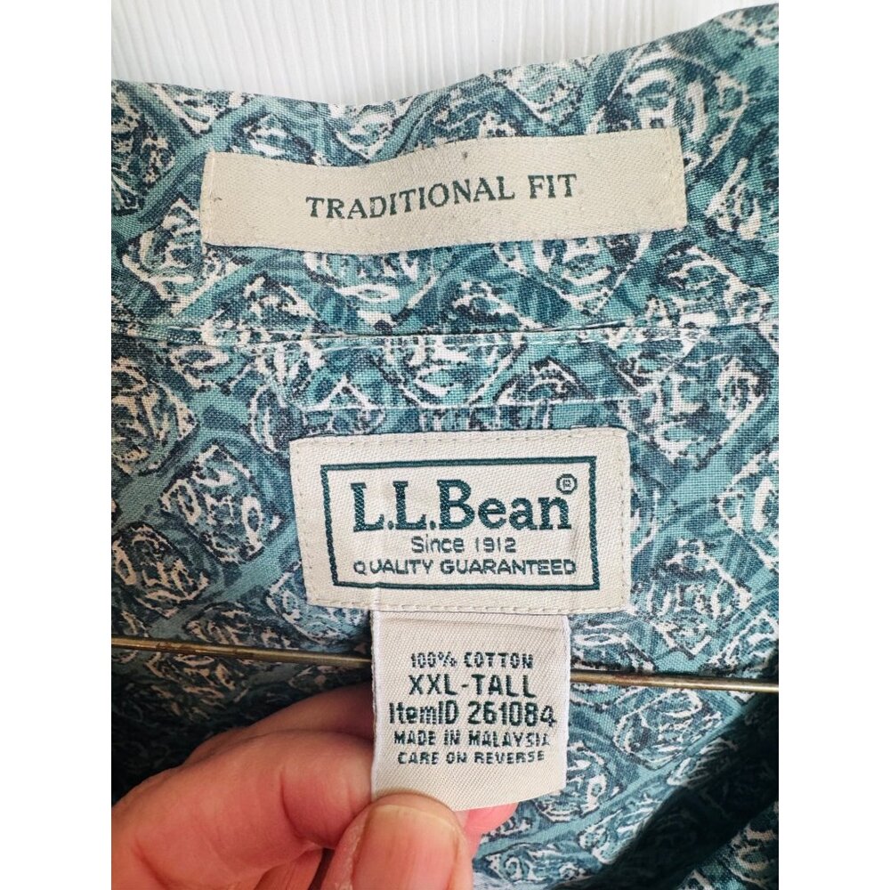 L.L. Bean Lot of 4 Traditional Fit Short Sleeve Cotton Button Up Shirt XXLTall - Picture 6 of 15